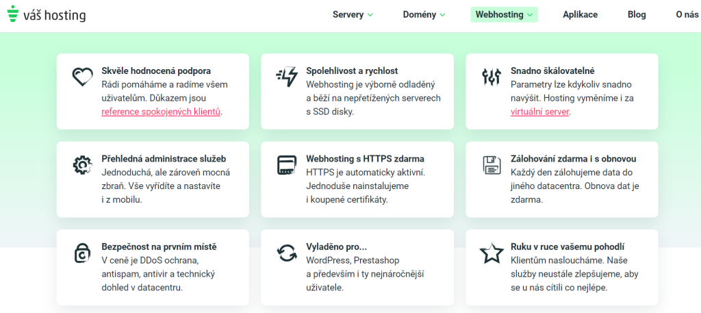 váš-hosting webhosting