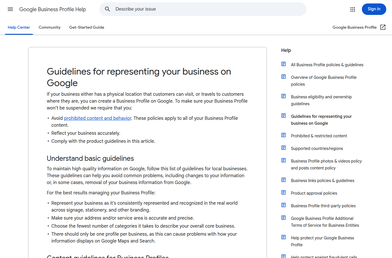 Pravidla Google Business Profile pro název firmy a zákaz keyword stuffingu
