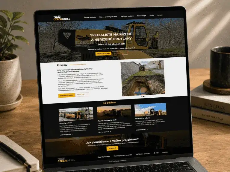 Web czechdrill.cz – vrtací a stavební práce